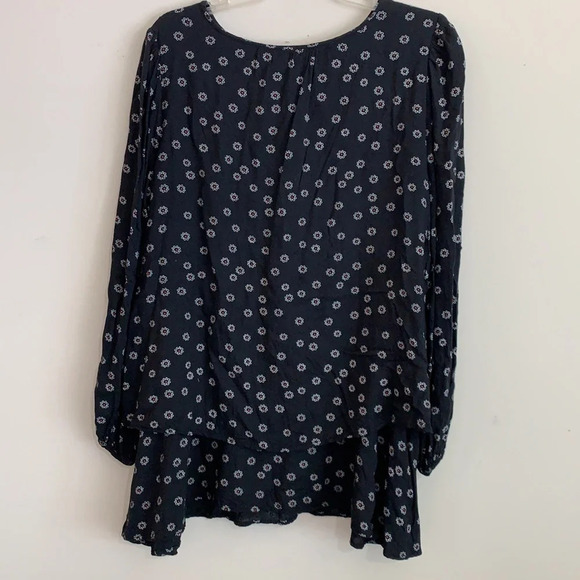 Free People - black, red, white flouncy tunic - Picture 2 of 11